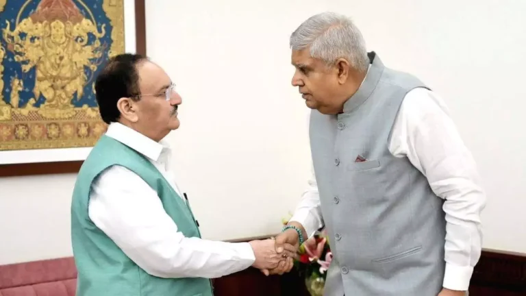 जेपी नड्डा ने कर दिया बड़ा ‘खेल’! उपराष्ट्रपति धनखड़ के इस्तीफे का सस्पेंस खत्म… बड़ी वजह आई सामने